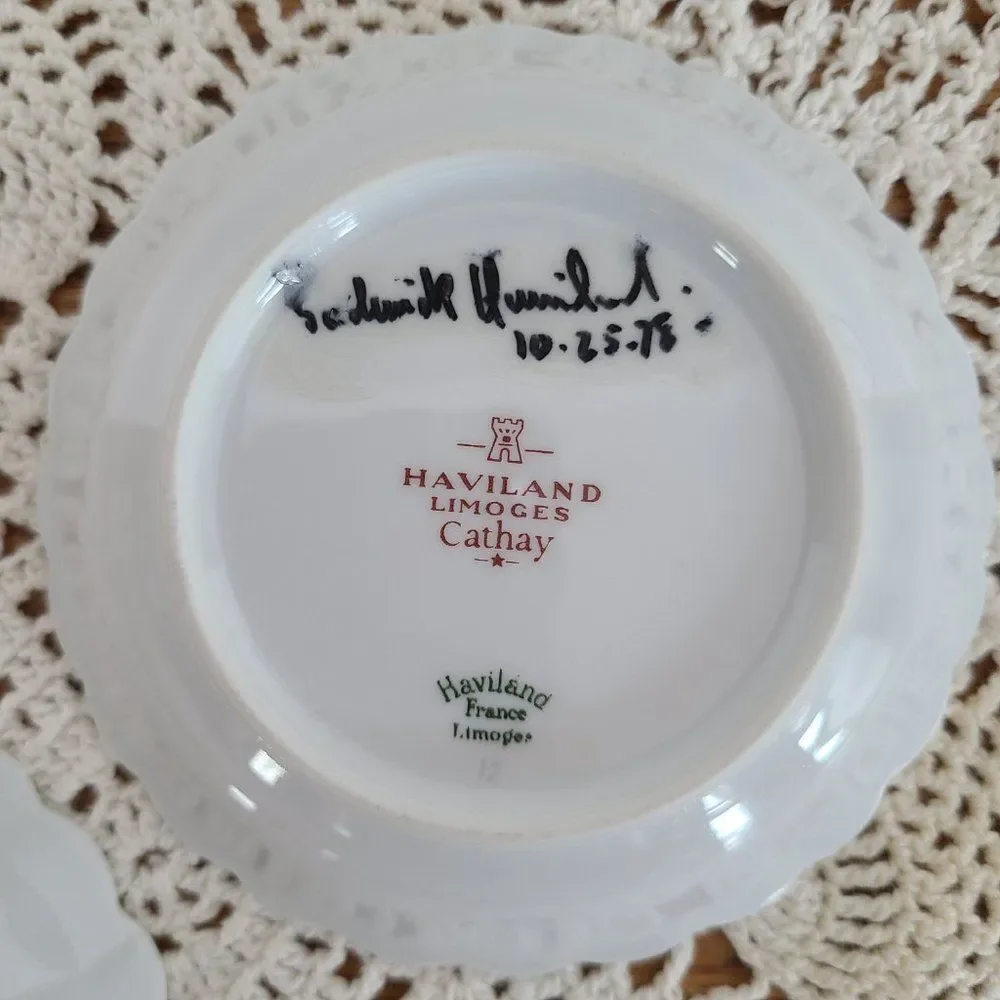 Signed F. Haviland Limoges France Cathay 5
